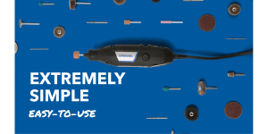 Dremel 3100 Easy to Use Rotary Tool, 15 Accessories, 1 Attachment