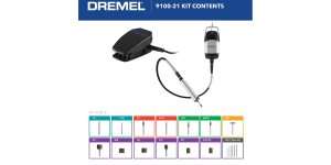 Dremel 9100-21 Fortiflex Heavy Duty Flex Shaft Tool Kit