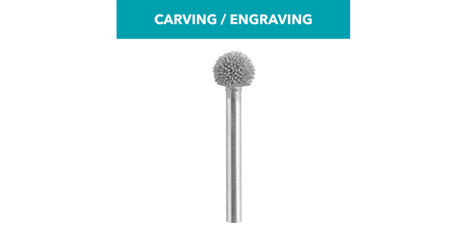 Dremel 9935 Structured Tungsten Carbide Carving Bit (Ball)