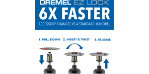Dremel EZ413SA  EZ Lock™ Sanding Discs, 240 grit