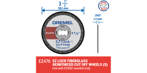 Dremel EZ476 EZ Lock Cut-off Wheel