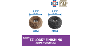Dremel Max Life EZ511HP 180 & 280 Grit Finishing Abrasive Buffs