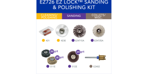 Dremel EZ726-01 8 PC EZ Lock™ Sanding & Polishing Rotary Accessories Kit