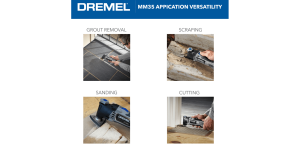 Dremel Multi-Max MM35 3.5 Amp Variable Speed Corded Oscillating Multi-Tool Kit with 12 Accessories and Storage Bag
