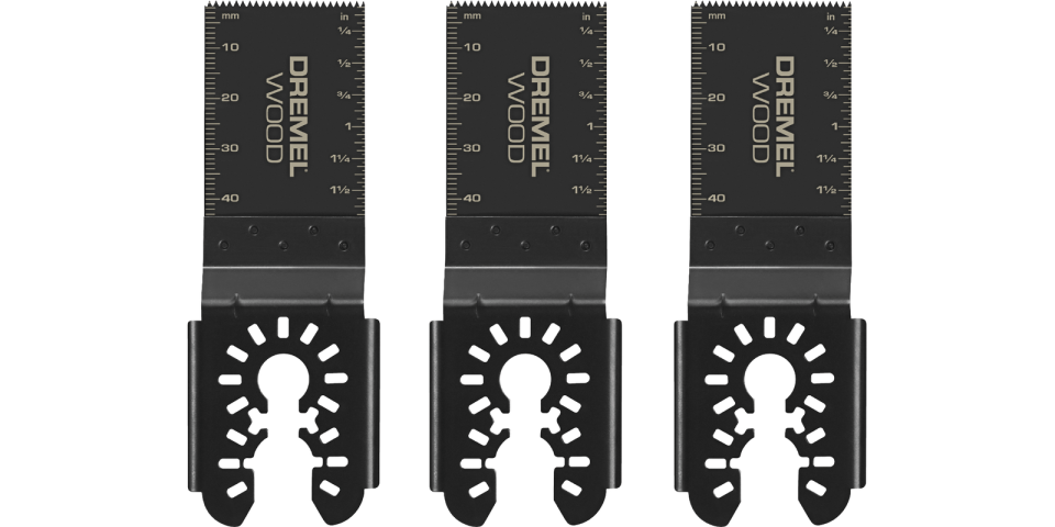 Dremel MM480U Universal 1-1/4 in. Wood Flush Cutting Oscillating Multi-Tool Blade (3-Piece)