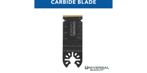 Dremel MM485 Universal Quick Fit 1-1/4 in. Carbide Flush Cutting Oscillating Multi-Tool Blade (1-Piece)