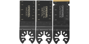 Dremel Universal Quick Fit 1-1/4 in. Carbide/Bi-Metal/Wood Oscillating Multi-Tool Blade Kit (3-Piece)