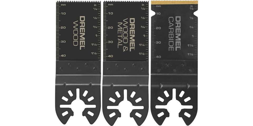 Dremel Universal Quick Fit 1-1/4 in. Carbide/Bi-Metal/Wood Oscillating Multi-Tool Blade Kit (3-Piece)