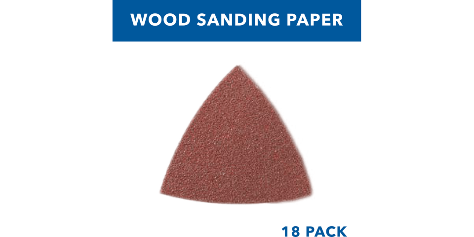 Dremel MM80W Universal Quick Fit 3-1/2 in. x 3-1/2 in. Sanding Oscillating Multi-Tool Sanding Pad (18-Piece)