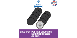 Dremel SD60-PGK EZ Lock Pet Nail Grooming Sanding Disc