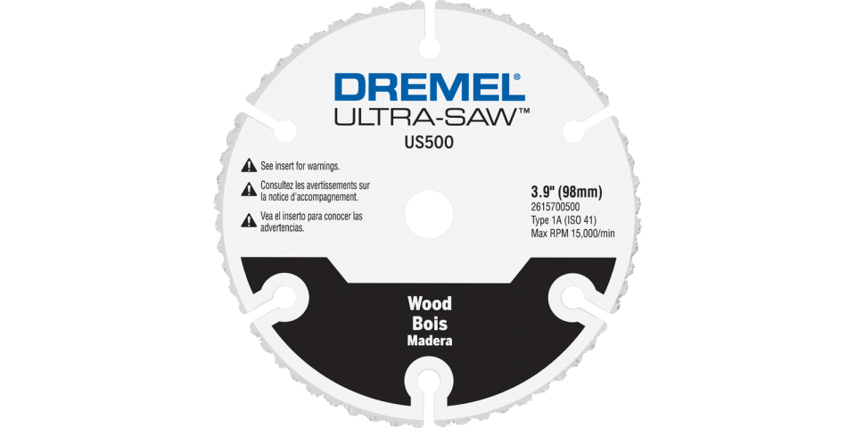 Dremel Ultra-Saw US500-01 4" Premium Carbide Wood & Plastic Cutting Wheel