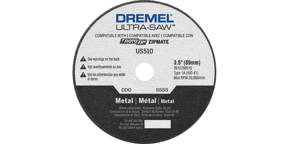 Dremel Ultra-Saw US510 3.5" Metal Cut-Off Wheel