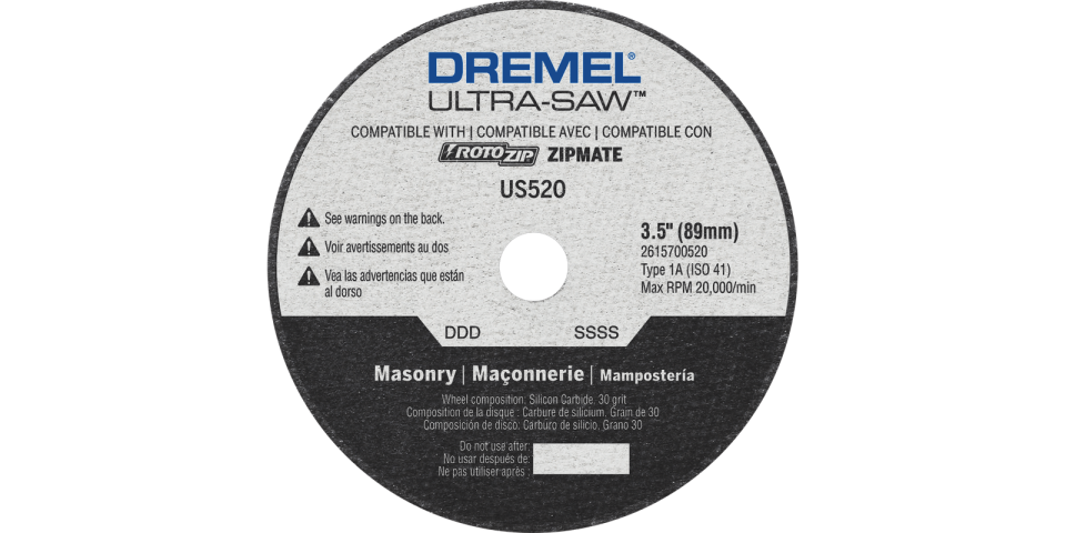 Dremel Ultra-Saw US520 3.5" Masonry Cut-Off Wheel