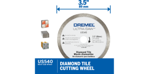 Dremel Ultra-Saw US540 3.5″ Diamond Coated Tile Cutting Wheel